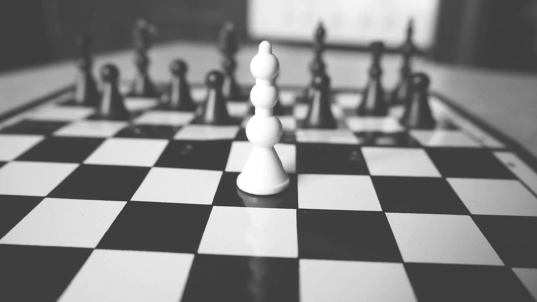 white and black chess board